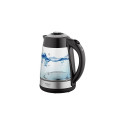 Adler Kettle AD 1285 Electric, 2200 W, 1.7 L, Glass/Stainless steel, 360 rotational base, Grey