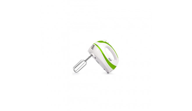 Adler Mixer AD 4205 g Hand Mixer, 300 W, Number of speeds 5, Turbo mode, White/Green