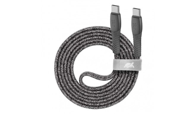 RIVACASE CABLE USB-C TO USB-C 1.2M/GREY PS6105 GR12