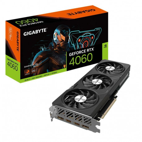Gigabyte GV-N4060GAMING OC-8GD 1.0 NVIDIA, 8 GB, GeForce RTX 4060, GDDR6, PCI-E 4.0, HDMI ports quan