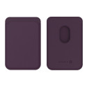 Evelatus Universal iPhone Genuine leather wallet with MagSafe Deep Purple