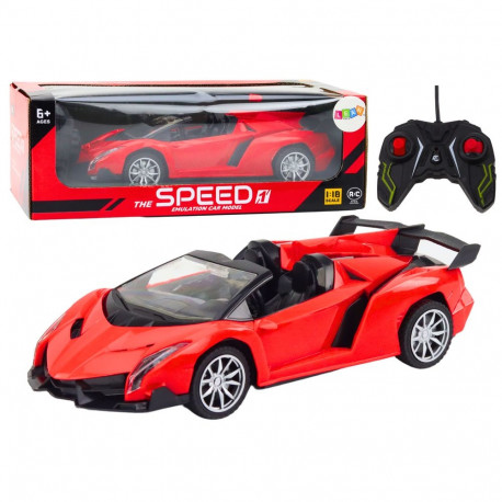 Zdalnie Sterowany sportauto RC 1:18 punane
