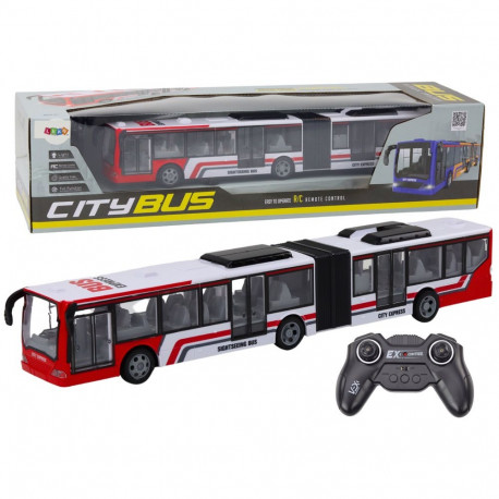Autobus kaugjuhitav RC punane-valge