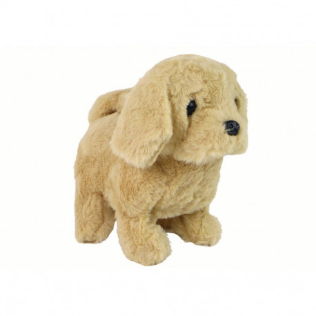 kõndiv interaktiivne haukuv beež mängukoer