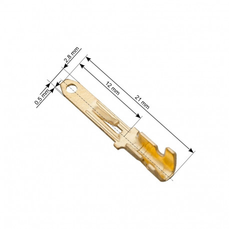 43-100# isoleerimata lame isane konektor 2,8/12 100tk