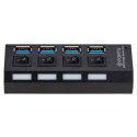 AK244B usb 3.0 4-pordiline jaotur b/z