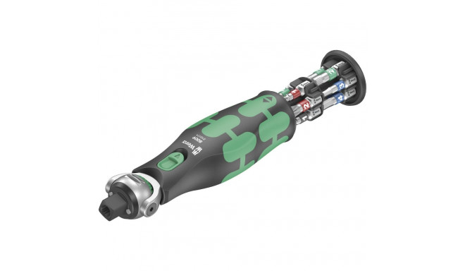 Wera 8009 Zyklop Pocket Set 1, 13-piece, bit set (black/green, reversi