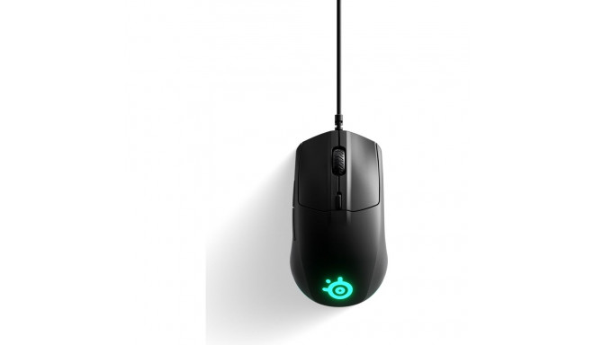 SteelSeries Rival 3 Gaming Mouse  Wired  Black