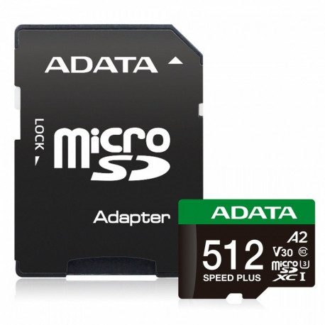 MicroSD Speed Plus kaart 512GB UHS1 U3 V30 A2 180/160 MB/s