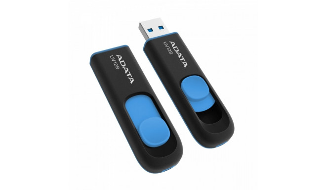 Adata mälupulk 32GB DashDrive UV128 USB 3.2, must/sinine