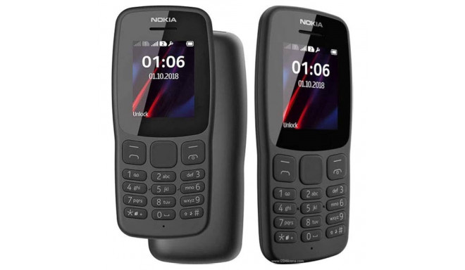 Mobile Phone - Nokia 106 TA-1114 DS 4GB 1.8" Black