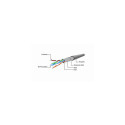 Gembird PP22-0.5M networking cable Beige Cat5e