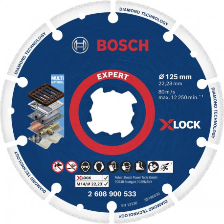 Bosch X-LOCK Dia lõikeketas 125x22.23mm