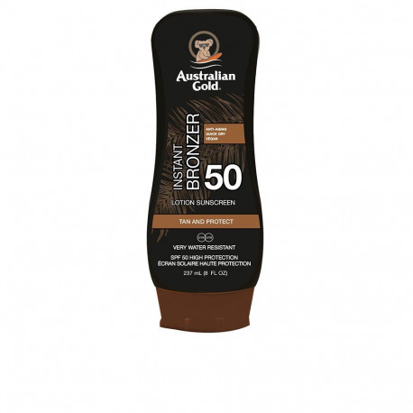 Australian Gold päikesekaitse losjoon SPF50 pruunistajaga 237ml