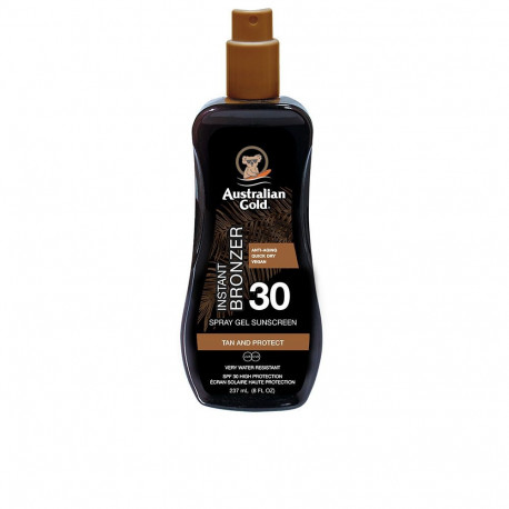 AUSTRALIAN GOLD SUNSCREEN SPF30 spray gel with instant bronzer 237 ml