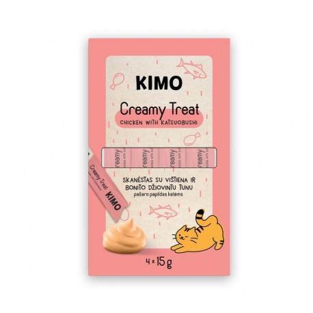 Kimo Chicken with Katsuobushi cat treat 4x15g