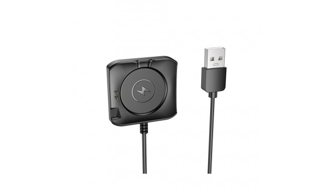 Charging cable for smartwatch Hoco 0,6 m Y28 black