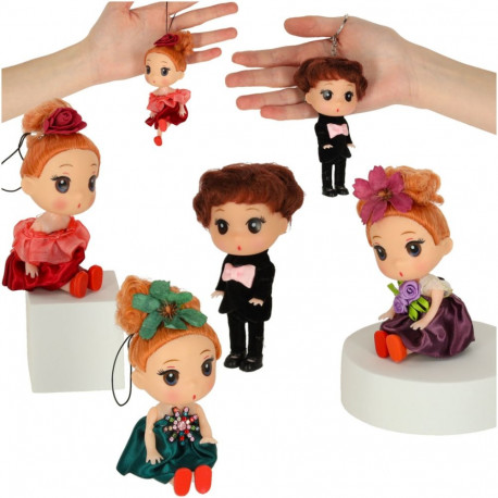 Nukumaja nukk 3 tüdrukut + 1 poiss komplekt 4tk. 12cm