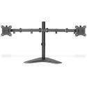 "Monitorhalterung für 2 Monitore 2x 15-32"" 2x 8KG DIGITUS schwarz Standfuß DA-90401"
