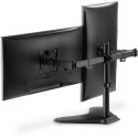 "Monitorhalterung für 2 Monitore 2x 15-32"" 2x 8KG DIGITUS schwarz Standfuß DA-90401"