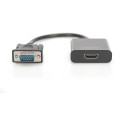 "DIGITUS Konverter VGA > HDMI + Audio Full HD 1080p schwarz"