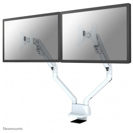"Neig-. Schwenk-und Drehbare Tischhalterung für zwei Flachbildschirme bis 32' 2x 8KG White Neomounts