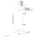 "Bodenständer für Flachbild TV/Monitor bis 55"" (140 cm). Höhenverstellbar 20KG NS-FS100BLACK Neomou