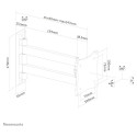 "Wandhalterung mit zwei Drehpunkten für Flachbildschirme bis 27"" (69 cm) 15KG FPMA-W820BLACK Neomou