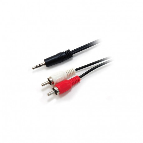 "Equip Audiokabel 3.5mm/2x RCA St/St 2.50m Polybeutel"