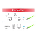 "Equip Patchkabel Cat6A U/FTP 2xRJ45 10.00m grün Flach LSZH Polybeutel"
