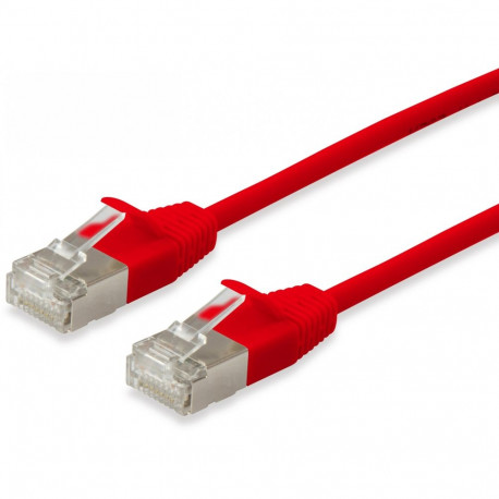 "Equip Patchkabel Cat6A F/FTP 2xRJ45 7.50m rot Slim LSZH Polybeutel"