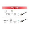 "Equip Patchkabel Cat6A F/FTP 2xRJ45 15.00m sw Slim LSZH Polybeutel"