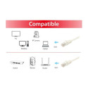 "Equip Patchkabel Cat6A U/UTP 2xRJ45 5.00m weiß LSZH Polybeutel"