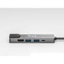 "Equip Dock USB-C->HDMI.2xUSB3.0.GbE.100WPD 25cm si"