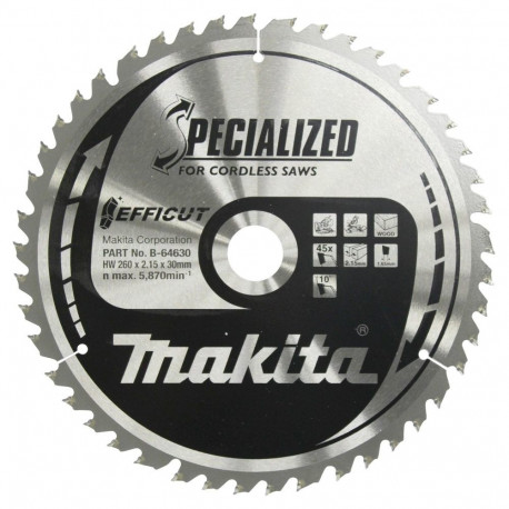 "Makita EFFICUT Sägeblatt 260x30x45Z"