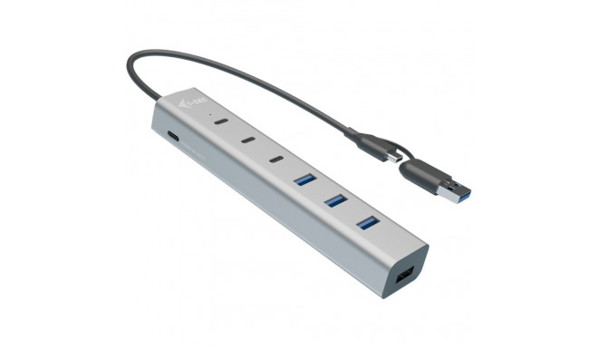 "D I-TEC USB-C/USB-A Charging Metal HUB 7 Port 3x USB-C 3.2 Gen. 1 4x USB-A 3.2 Gen. 1"