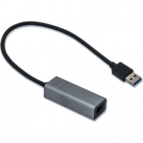 "D I-TEC USB 3.0 Metal Gigabit Ethernet Adapter 1x USB 3.0 auf RJ-45 LED-Anzeige fuer Notebook Table