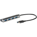 "D I-TEC USB 3.0 4-PORT HUB ALU."