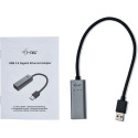 "D I-TEC USB 3.0 Metal Gigabit Ethernet Adapter 1x USB 3.0 auf RJ-45 LED-Anzeige fuer Notebook Table