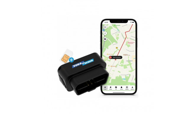 "YUKAtrack AIO GPS OBD2 Car Tracker with SIM + Data Flat"