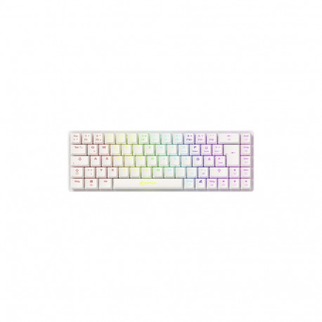 "Sharkoon Gaming Tastatur PureWriter W65 weiß-rot DE"