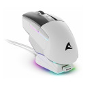 "Sharkoon Maus Shark SGM50W Optisch 6 Tasten 6.400 DPI weiß"