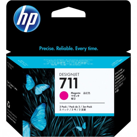 "HP 711 Original Tinte magenta Standardkapazitt 3er-Pack"