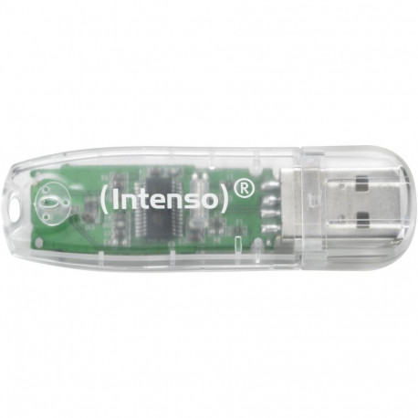 "STICK 32GB USB 2.0 Intenso Rainbow Line Transparent"