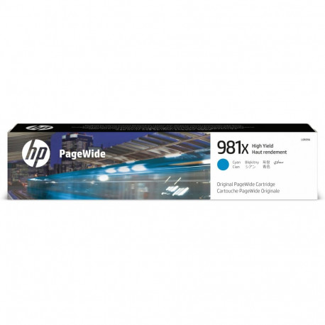 "HP 981X original High Yield Cyan PageWide Cartridge L0R09A"