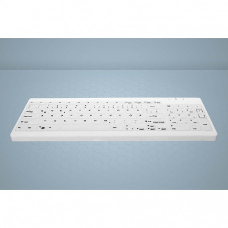 "Cherry AKTIVE KEY Hygiene Compact Ultraflat Keyboard with Nu"