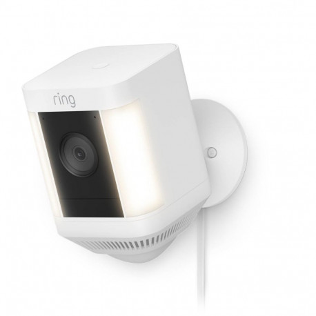 "Amazon Ring Spotlight Cam Plus Plug-In White"