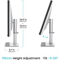 "BenQ 80.0cm MA320U 16:9 DP/USB-C/HDMI silv. lift/piv UHD"