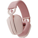 "Logitech Zone Vibe 100 Headset full size Bluetooth wireless rose"