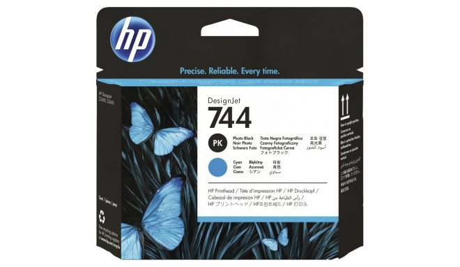 "HP 744 Druckkopf fotoschwarz & Cyan"